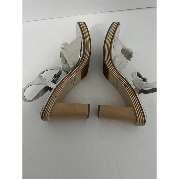 Vintage Women’s Size 6 Platform Sandals Wooden Heels Chunky Heel Y2K - Picture 3 of 10